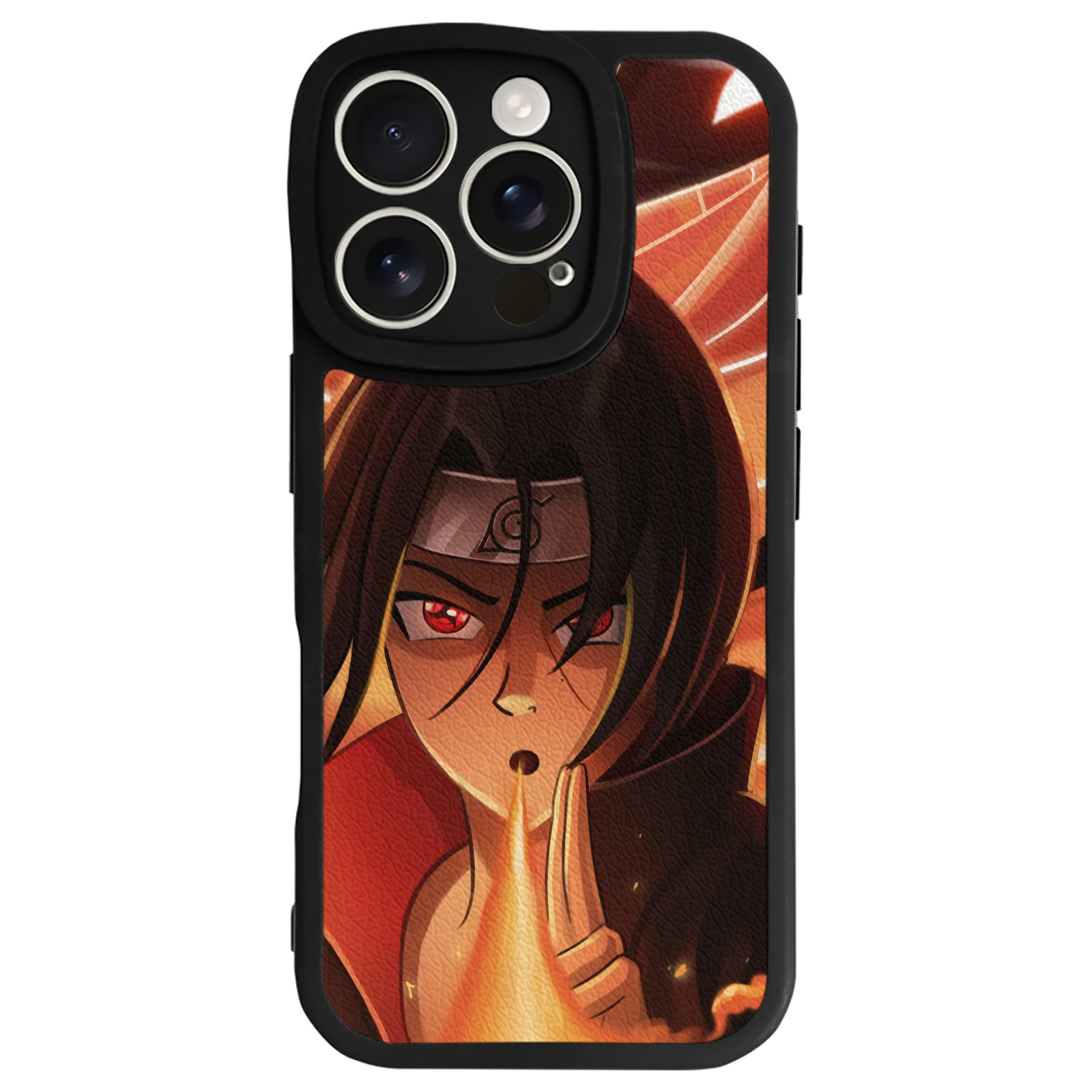 （画像用） NARUTO -ナルト- NARUTO -ナルト- 疾風伝 【iPhone 16シリーズ対応】シリコンスマホケース（レザー調） 材質：シリコン